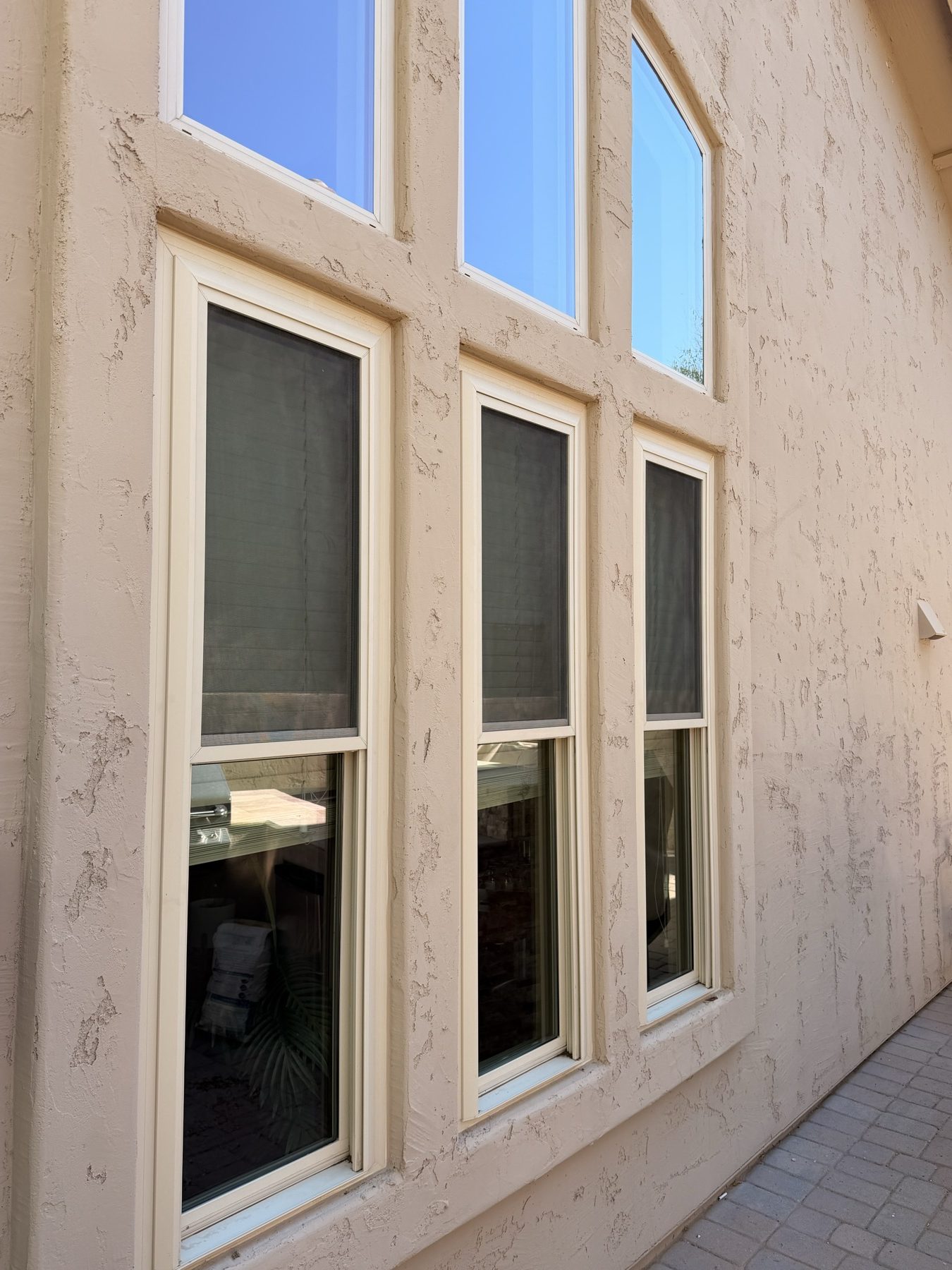 Clean multi-pane window after REBEL window cleaning